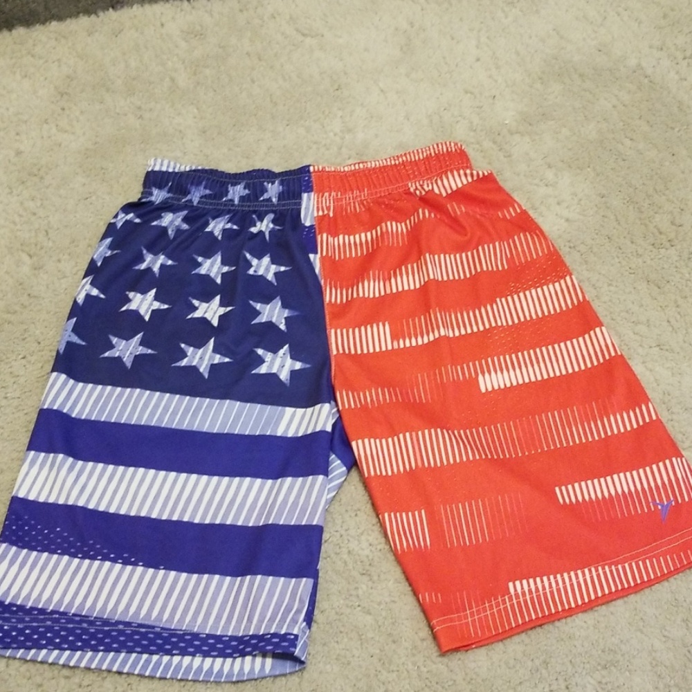 USA flag athletic shorts!